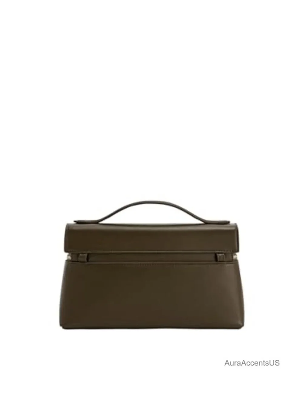 Vegan Leather Top Handle Satchel with Gold Hardware